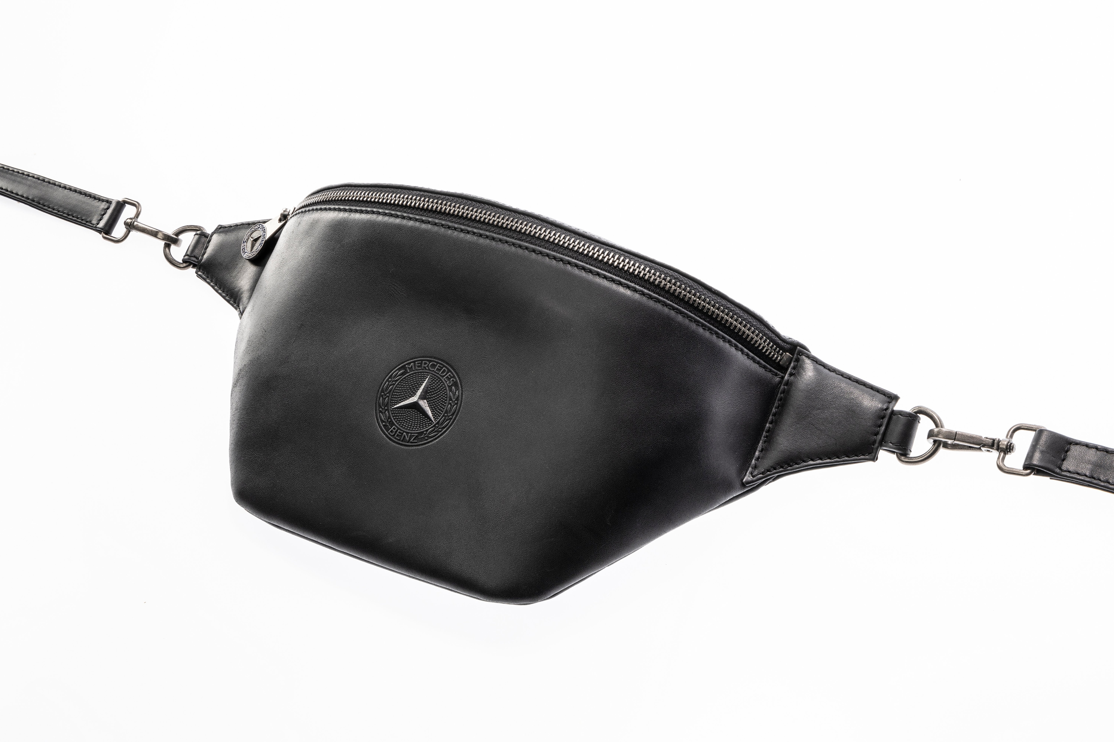 Leder Gürteltasche - Schwarz