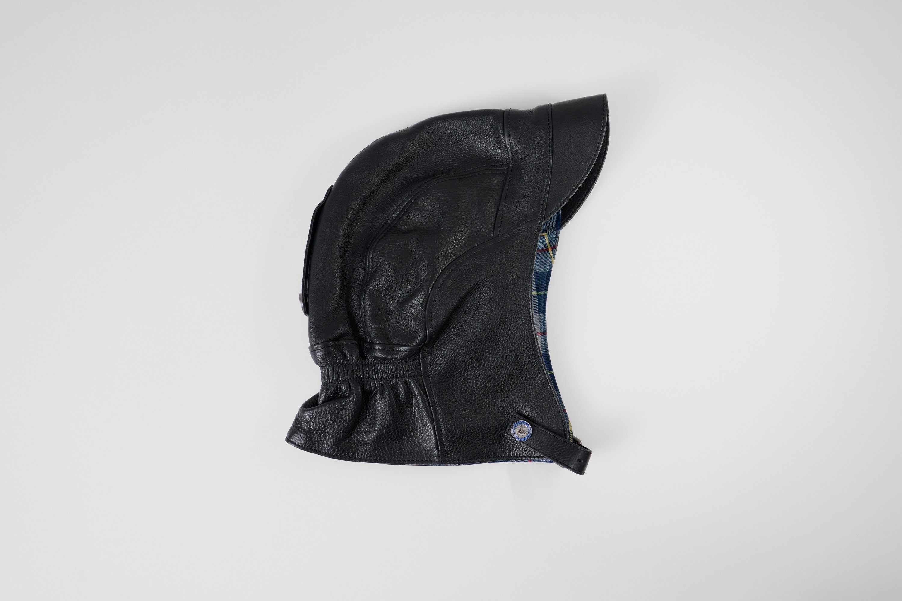 Leather Driver's Cap - Black