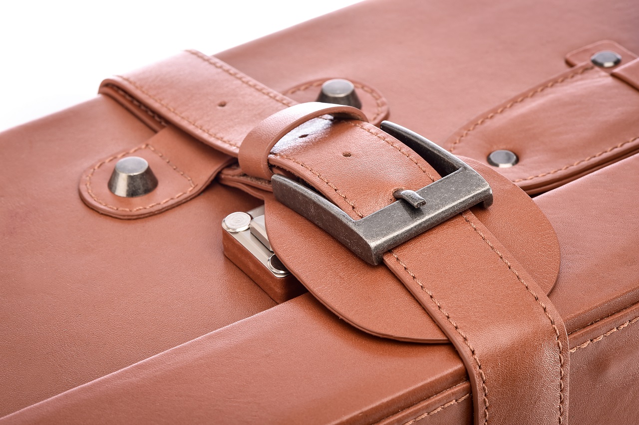 Mercedes-Benz Classic Cognac Leather Suitcase