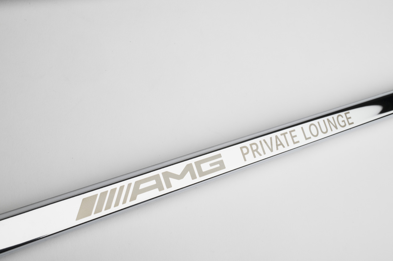 Licence Plate Brackets chrome (Swiss) - AMG021