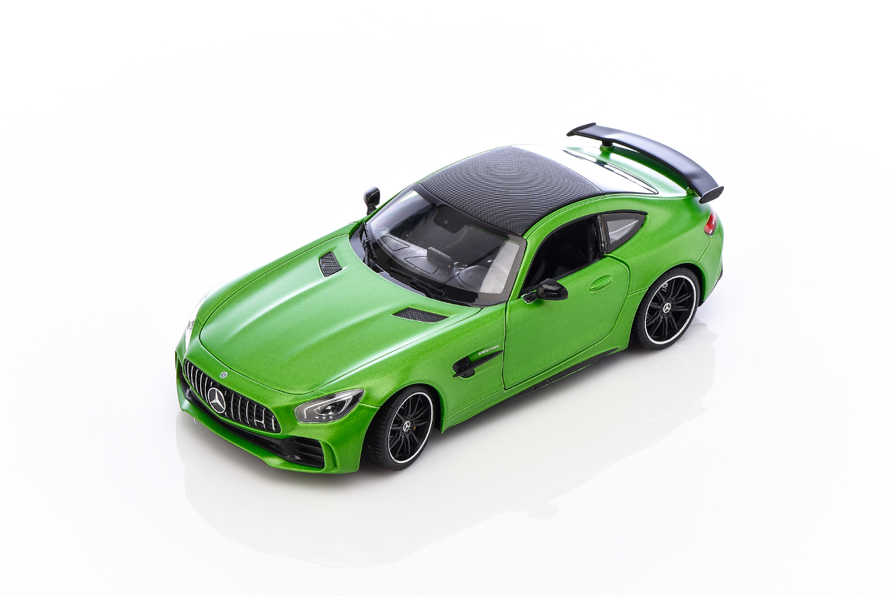 1//36 Scale AMG GTS Model Car Metal Diecast Toy Vehicle Pull Back Matte Green