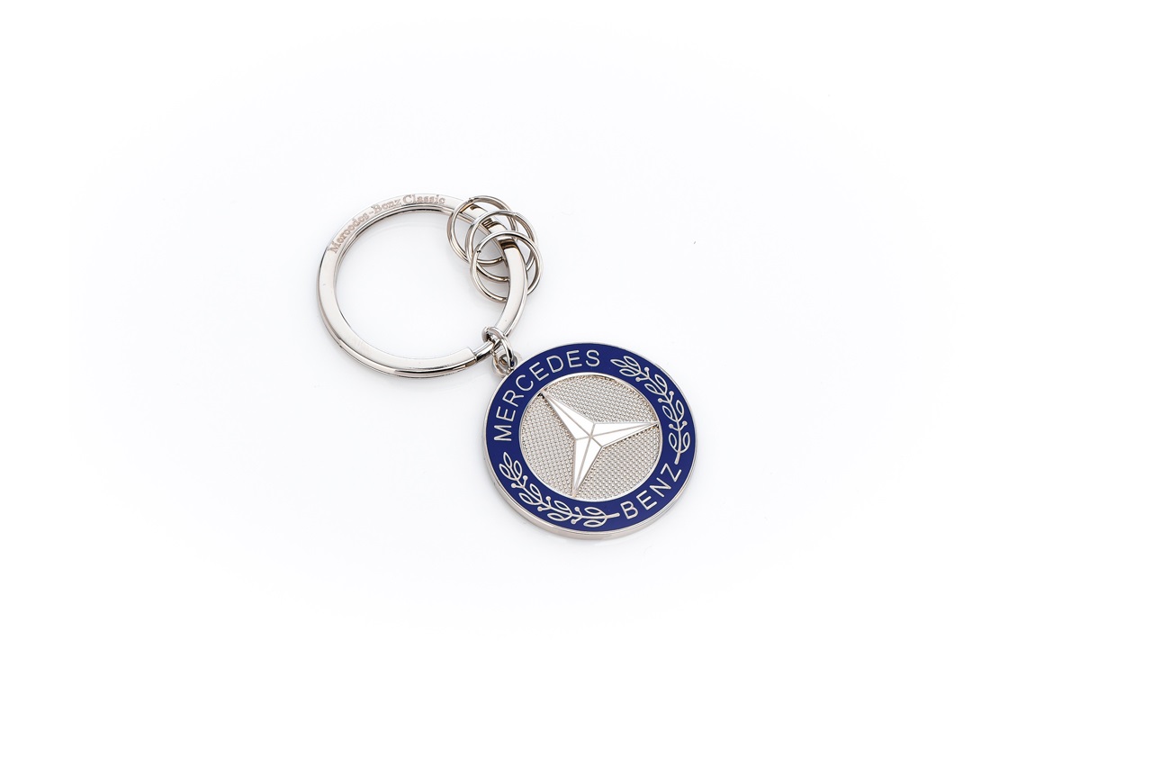 Mercedes-Benz Sofia Silver Metal 3D Star Logo Keychain