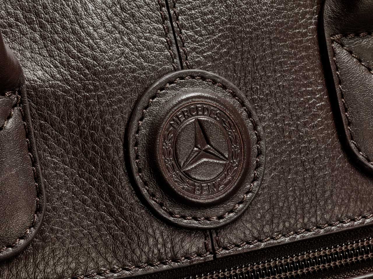 Mercedes-Benz Classic Leather Bag Black or Cognac