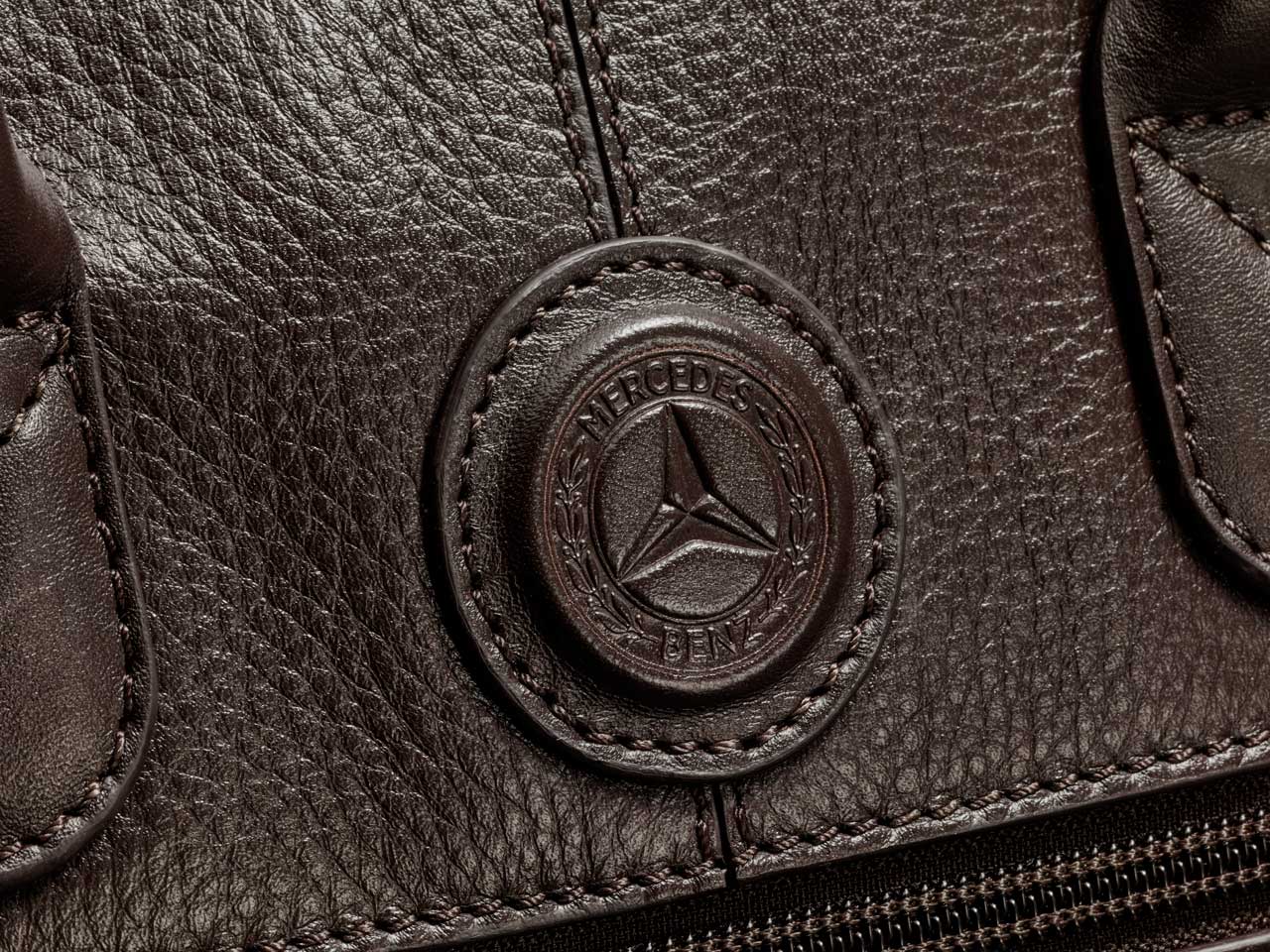 Mercedes-Benz Classic Leather Bag Black