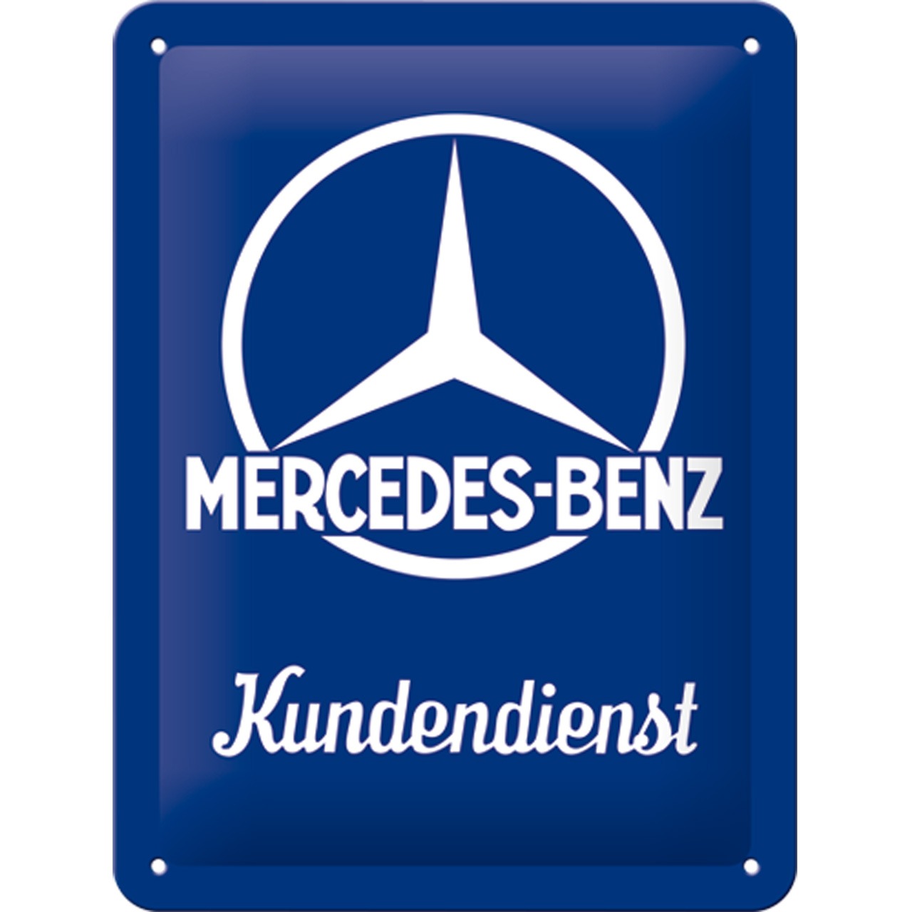 Mercedes-Benz 50 x 25 cm gewölbt & Motiv geprägt Logo Evolution Blechschild 