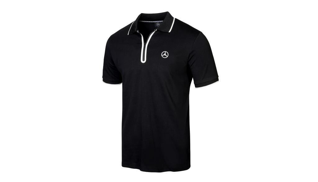 Men's black polo shirt